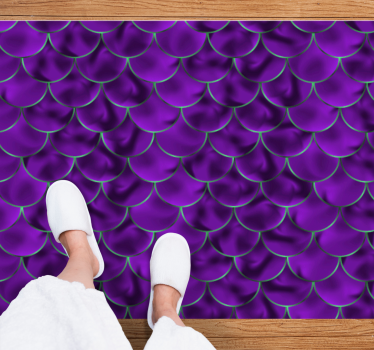 Tapete vinílico estampa de animal motivo roxo com escamas - TenStickers
