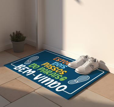 Tapete vinílico entrada dois passos para o paraíso - TenStickers