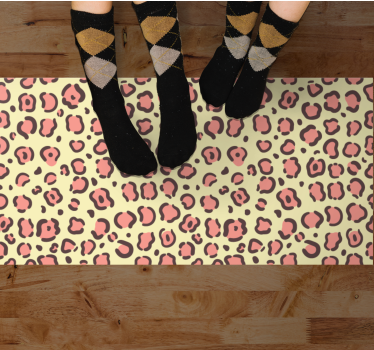Tapete vinílico estampa de animal com detalhes de leopardo - TenStickers