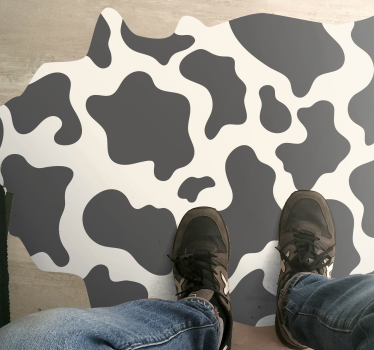 Tapete vinílico estampa de animal conceito de couro de vaca - TenStickers
