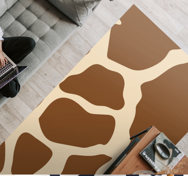 Tapete vinílico estampa de animal estilo de padrão de girafa - TenStickers