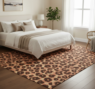 Tapete vinílico estampa de animal imitação leopardo veludo - TenStickers