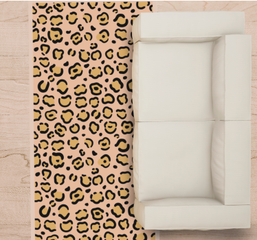 Tapete vinílico estampa de animal jogo de padrão leopardo - TenStickers