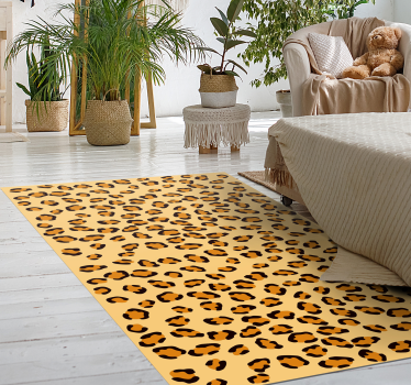 Tapete vinílico estampa de animal manchas de leopardo - TenStickers