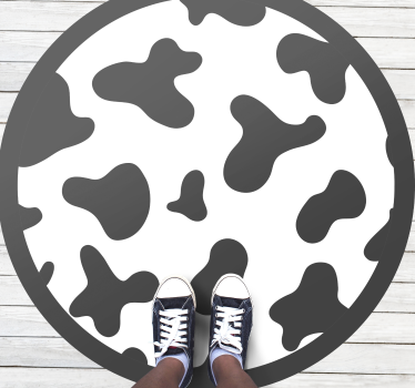 Tapete vinílico estampa de animal motivo circular de couro - TenStickers
