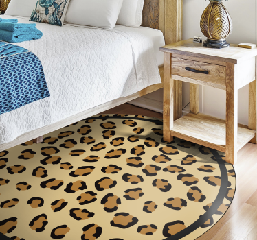 Tapete vinílico estampa de animal padrão leopardo clássico - TenStickers