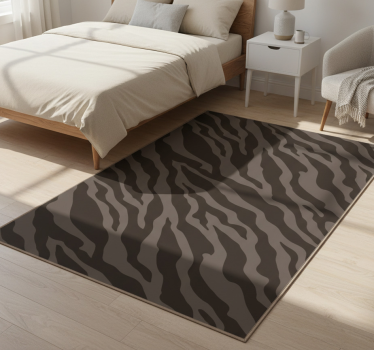 Tapete vinílico estampa de animal padrão zebra escura - TenStickers