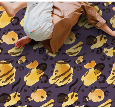 Tapete vinílico estampa de animal aquarela manchas de tigre - TenStickers