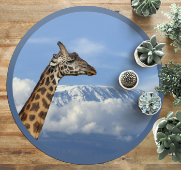 Tapete vinílico de animais vista majestosa da girafa - TenStickers