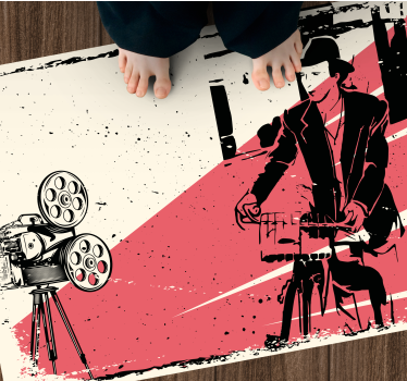 Tapete vinílico vintage cena clássica de filme - TenStickers