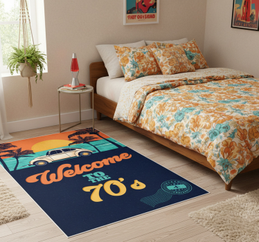 Tapete vinílico vintage boas-vindas aos anos 70 - TenStickers