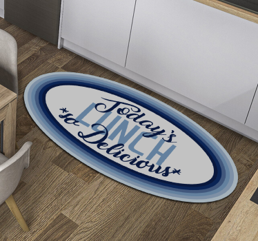 Tapete vinílico frases e textos almoço tão delicioso - TenStickers