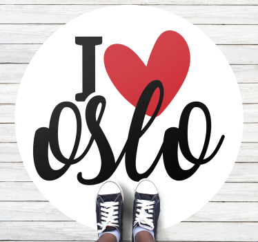 Tapete vinílico frases e textos amor sincero de oslo - TenStickers