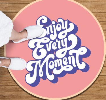 Tapete vinílico frases e textos aproveite cada momento - TenStickers