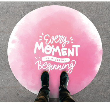 Tapete vinílico frases e textos cada momento começando - TenStickers