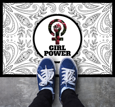 Tapete vinílico frases e textos declaração de poder feminino - TenStickers