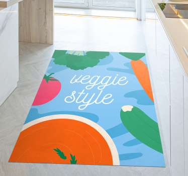 Tapete vinílico frases e textos decoração estilo vegetariano - TenStickers