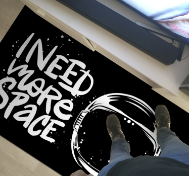 Tapete vinílico frases e textos eu preciso de espaço - TenStickers