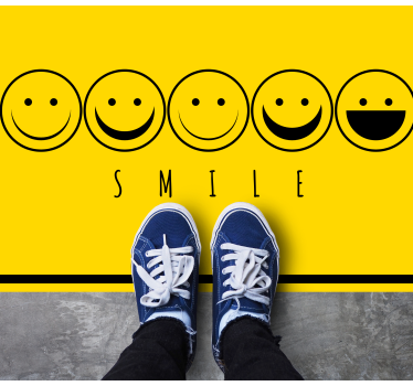 Tapete vinílico frases e textos expressões felizes - TenStickers