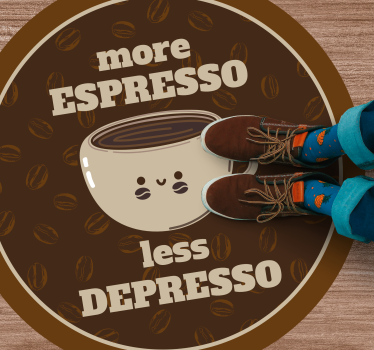 Tapete vinílico frases e textos mais expresso, menos - TenStickers