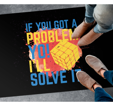 Tapete vinílico frases e textos mensagem de solução - TenStickers