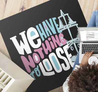 Tapete vinílico frases e textos nós temos solto - TenStickers