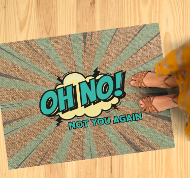 Tapete vinílico frases e textos oh não de novo - TenStickers