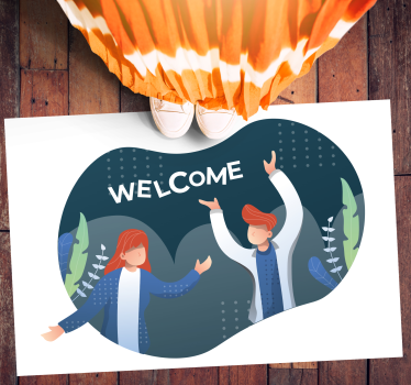 Tapete vinílico frases e textos para entrada acolhedora - TenStickers