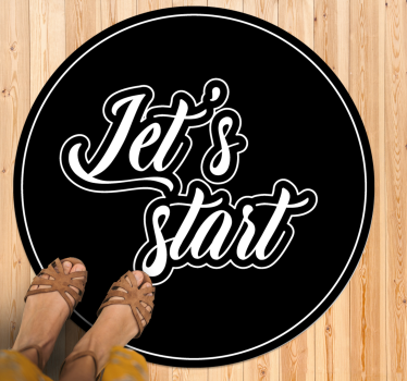 Tapete vinílico frases e textos vamos começar a citar - TenStickers