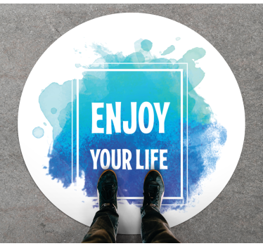 Tapete vinílico frases e textos saboreie sua existência - TenStickers
