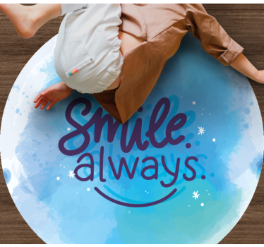 Tapete vinílico frases e textos sempre sorria - TenStickers