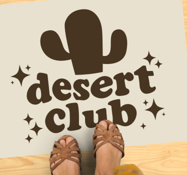 Tapete vinílico frases e textos tema do clube do deserto - TenStickers