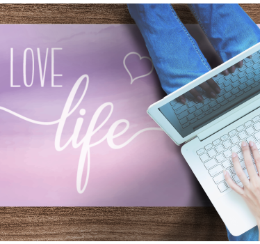 Tapete vinílico frases e textos vida amorosa - TenStickers