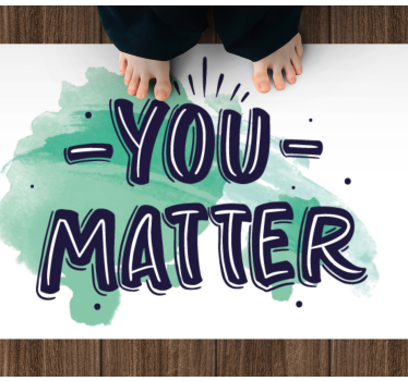 Tapete vinílico frases e textos você conta - TenStickers