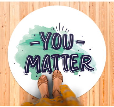 Tapete vinílico frases e textos você importa - TenStickers