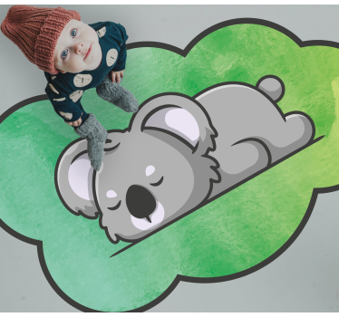Tapete vinílico para bebés coala adormecido - TenStickers