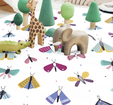 Tapete vinílico para bebés coleção de insetos coloridos - TenStickers