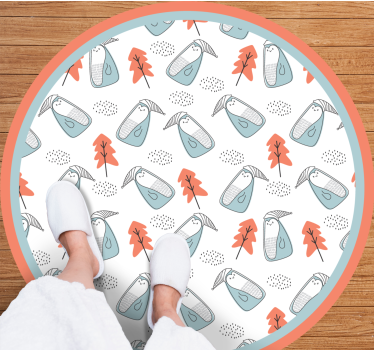 Tapete vinílico para bebés padrão animal fofo - TenStickers
