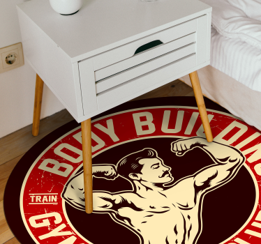 Tapete vinílico juvenil emblema do clube de fitness - TenStickers