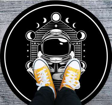Tapete vinílico juvenil gráfico de astronauta - TenStickers