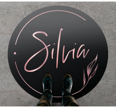 Tapete vinílico juvenil nome personalizado elegante - TenStickers