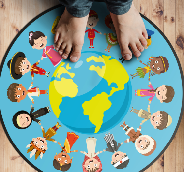 Tapete vinílico juvenil personagens infantis culturais - TenStickers