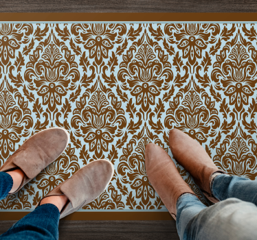 Tapete vinílico vintage arranjo floral elegante - TenStickers