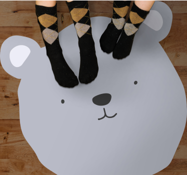 Tapete vinílico bebé adorável desenho de urso - TenStickers