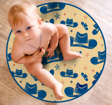 Tapete vinílico para bebés área de jogo circular - TenStickers