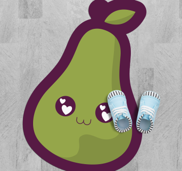 Tapete vinílico para bebés design bonito de abacate - TenStickers