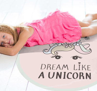 Tapete vinílico para bebés expressão onírica de unicórnio - TenStickers