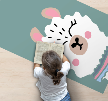 Tapete vinílico bebé ilustração de cordeiro - TenStickers
