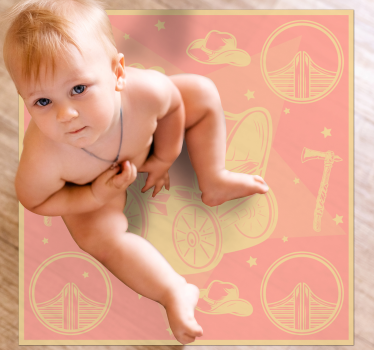 Tapete vinílico para bebés motivos de berçário - TenStickers