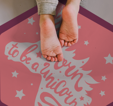 Tapete vinílico para bebés unicórnio nascido - TenStickers